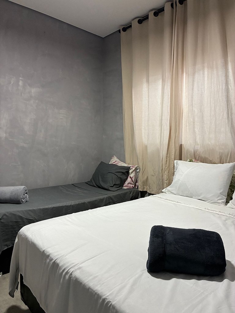 Suite p/ 3 Pessoas na Praia de Massaguaçu