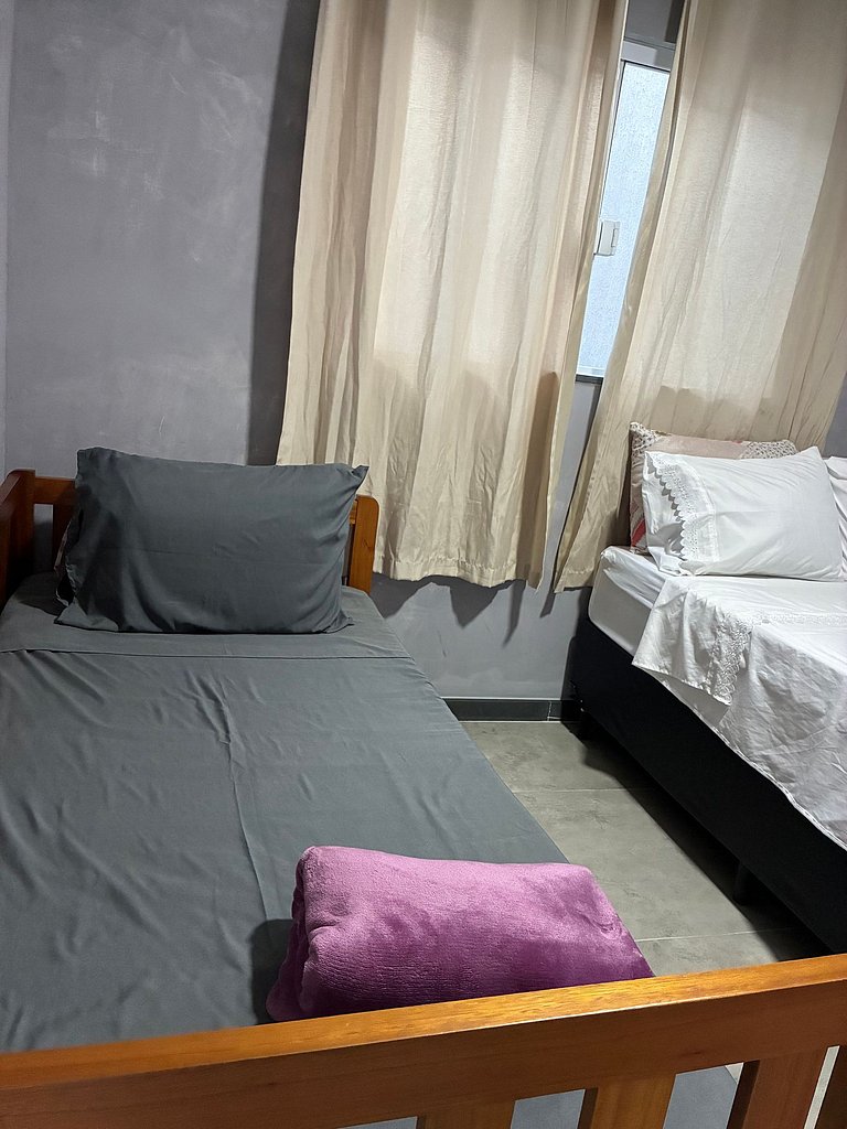 Suite para 3 personas en la playa de Massaguaçu